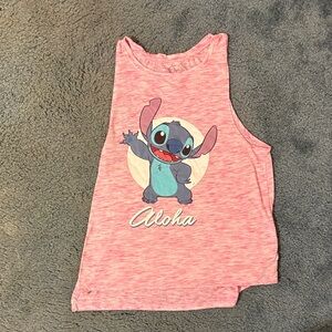 Disney Pink Stitch Tank Top